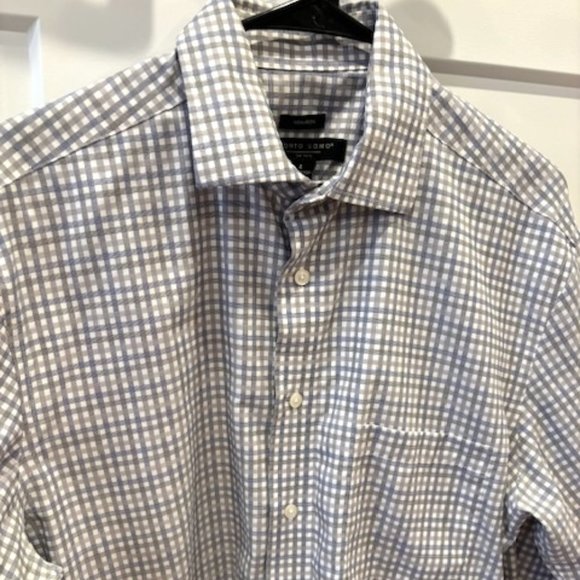 Pronto Uomo Non-Iron Long Sleeve Shirt - Men’s Large (EUC) - Picture 2 of 7